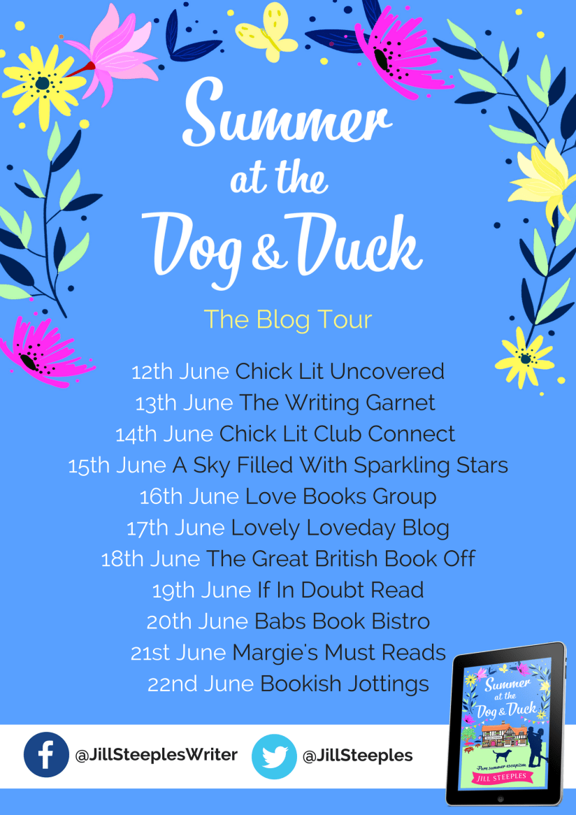 Summer at the Dog &amp; Duck - blog tour banner